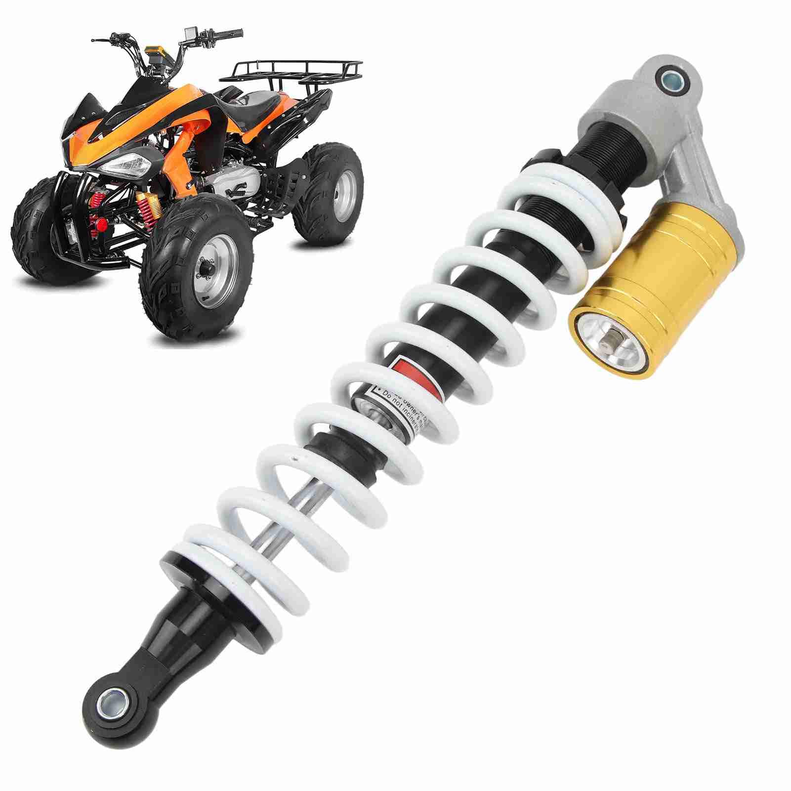 Ammortizzatore a molla di sospensione – Distanza dei fori da 430 mm Smorzamento regolabile per 150cc 200cc 250cc PIT Dirt Quad ATV Trail Dune – Lega di alluminio CNC durevole