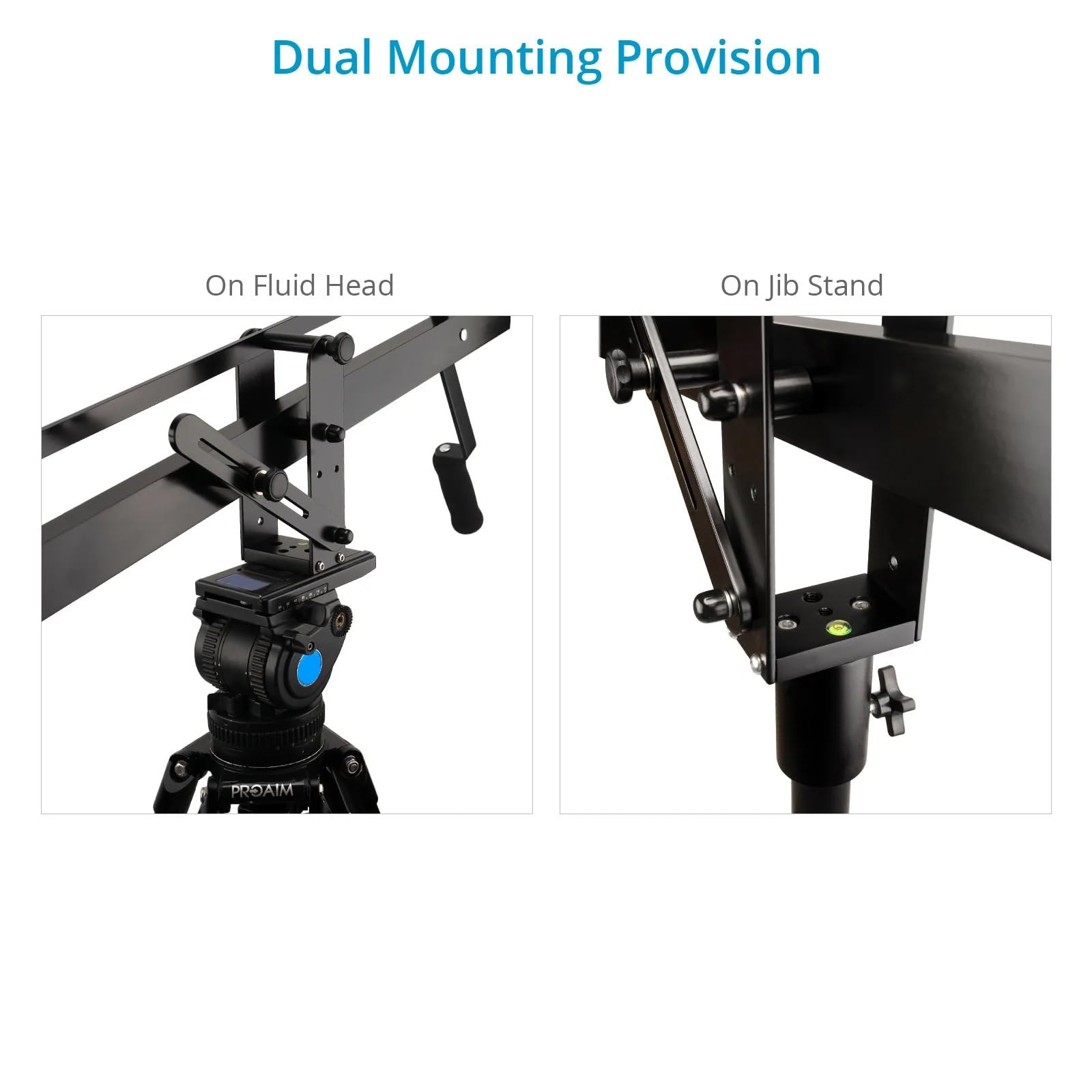 PROAIM 8' Astra Compact Video Camera Jib/Crane with Stand Payload-8kg/17.6lb Includes LCD Mount & Counterweight Post (JB-AS08-TS)