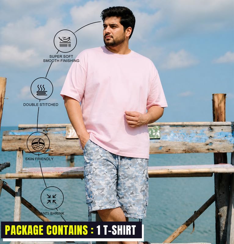 Image of Sleepynuts Men's Everyday Wear Crew Neck Regular Fit T-Shirt | Half Sleeve Solid Plain Casual T-Shirt for Men | Soft Breathable Fabric |
