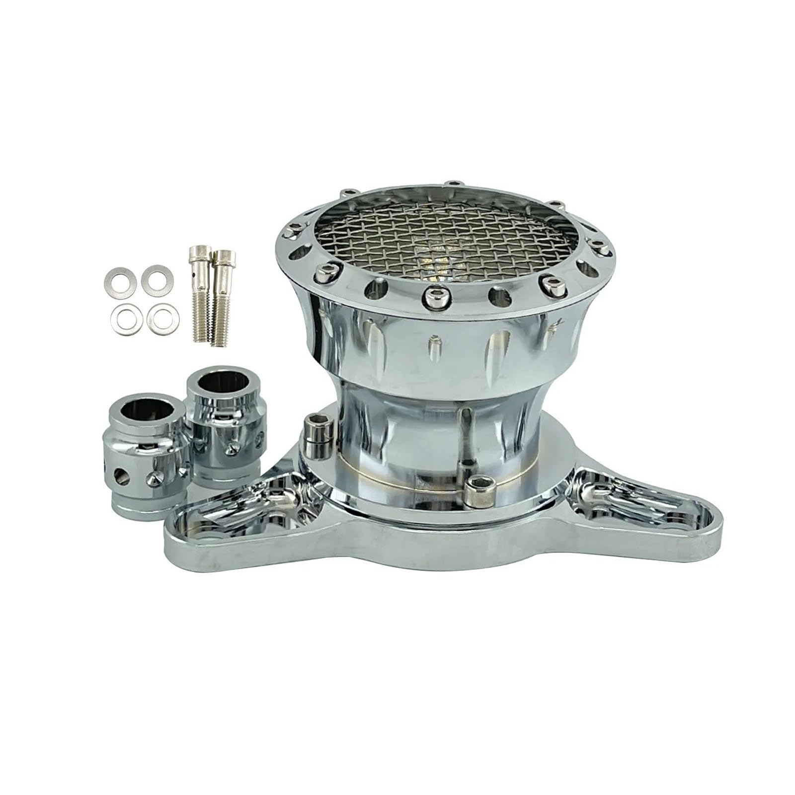filtr powietrza do motocykla Motocykl Retro filtr powietrza dolotowy pasuje do Harley Sportster XL883 Iron XL1200 48 72 Roadster Hugger 2004-2019(Chrome)