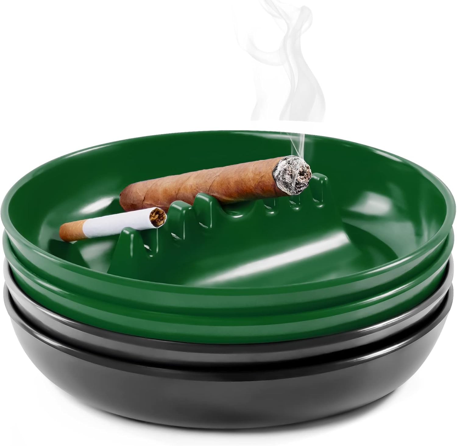 Grovind Plastic Ashtrays for Cigarettes and Cigars, Indoor