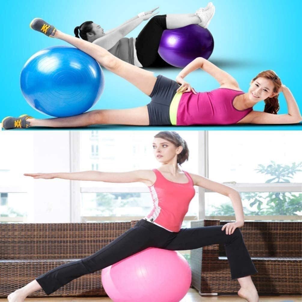 Piłka do ćwiczeń joga piłka narodzinowa siłownia krzesło biurowe Pilates utrata masy ciała trening równowagi piłka wspomagająca poród(Pink,65cm)