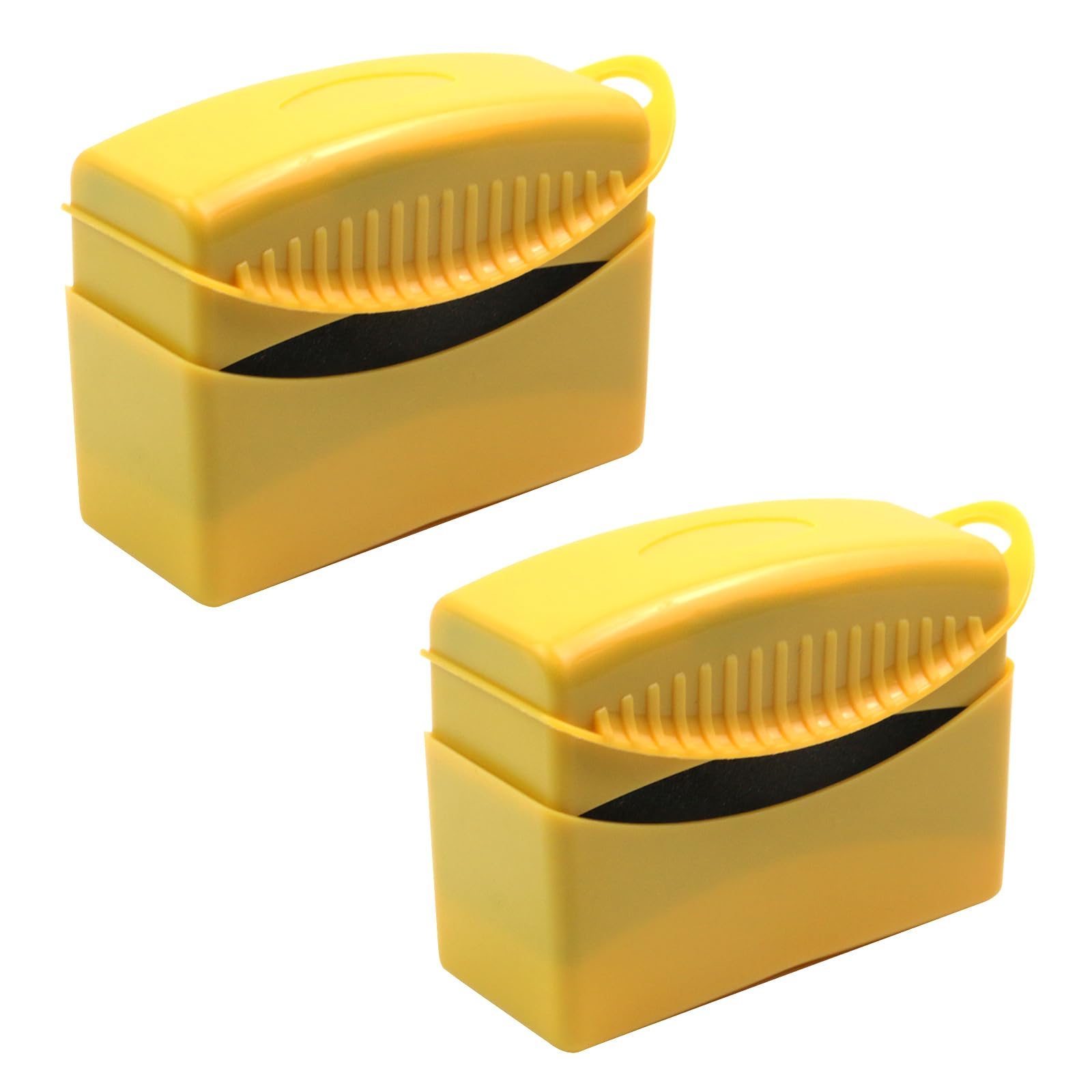 Modengzhe 2 Pcs 4-Inch Car Wheel Trim Contour Detailing Applicator Sponge for Car Dressing Polishing Buffing Cleaning (Yellow Cover)