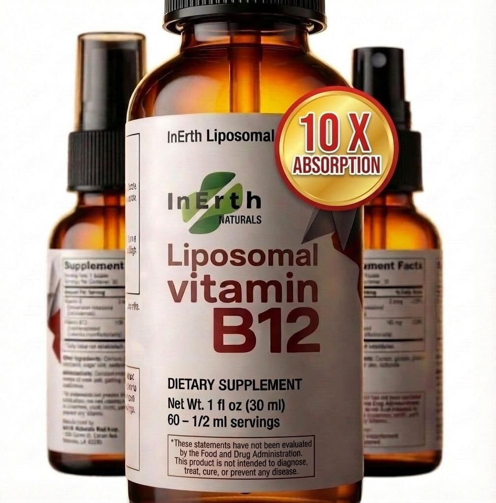 Liposomal Vitamin B12 Sublingual Spray 1000 mcg Methylcobalamin | Fast Absorbing Energy Support | Plant Based Non GMO Vegan | 60 Day Supply - Image 4