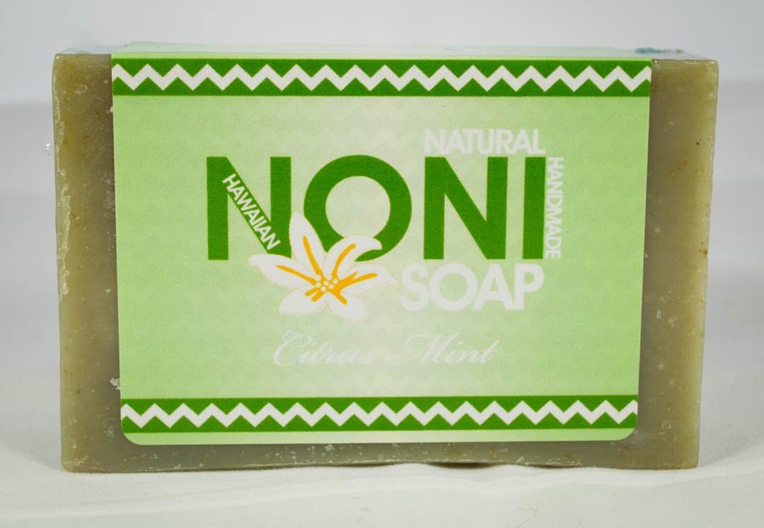 Handmade Noni Soap - Citrus/Mint - 5 Oz Bar