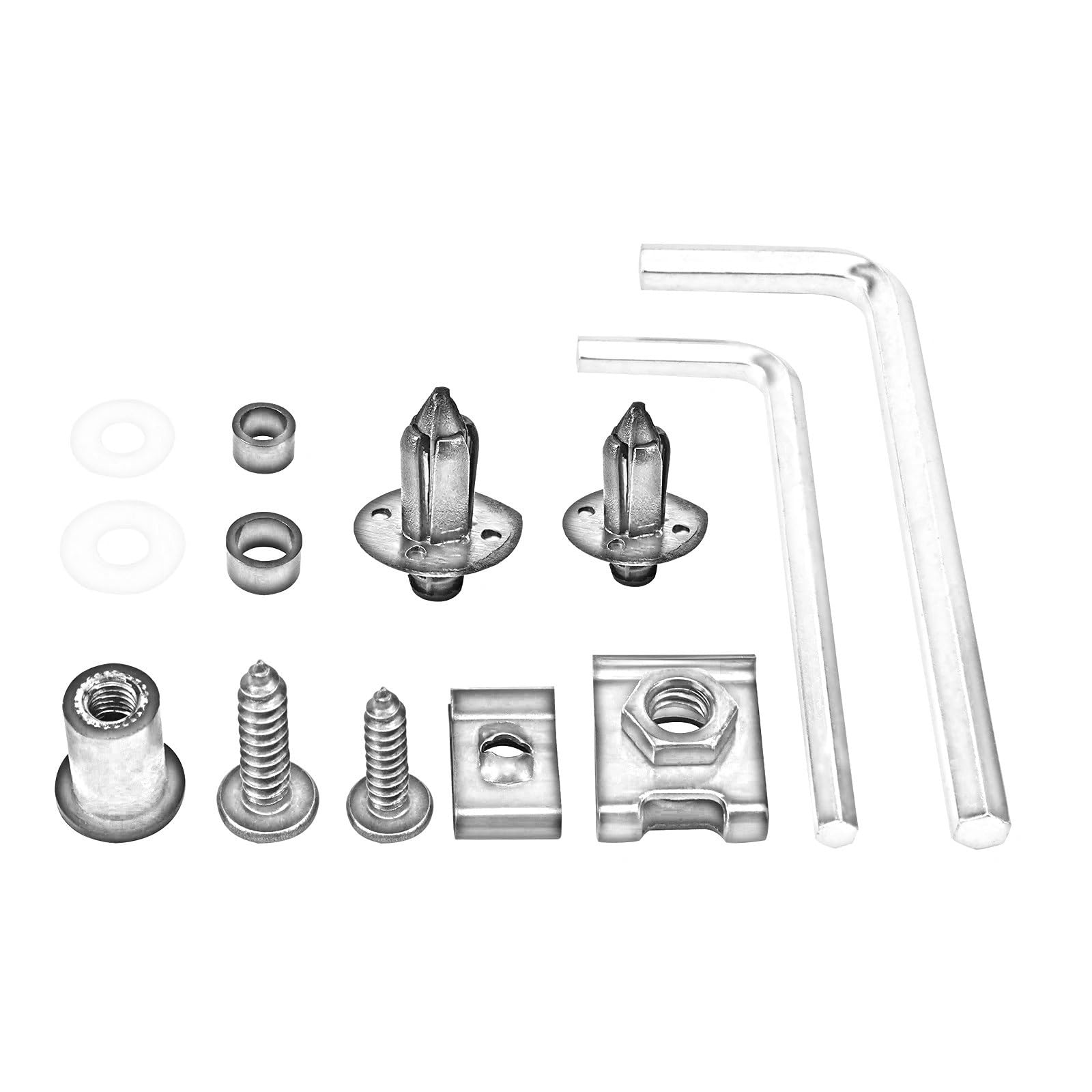 Viti per Carrozzeria Compatibile con Aprilia M5 M6 Parti Generali Moto Bulloni Viti Dadi Parti Automobilistiche 253 Pezzi Bulloni Moto Viti Rondelle Clip Carena per Kit Bulloni