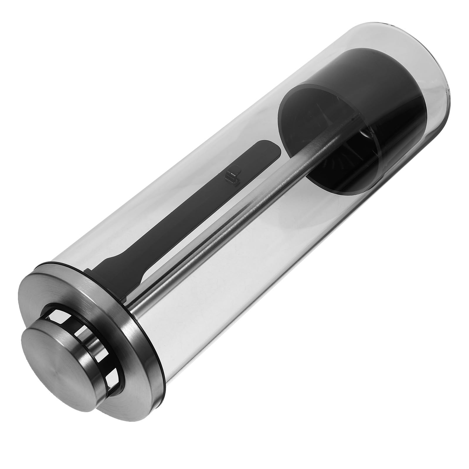 ibasenice Strohhalmspender aus Glas mit Großer Kapazität Polierte Kanten und Klar Sichtbarer Design Eleganter Küchenutensilienständer für Zuhause und Küche