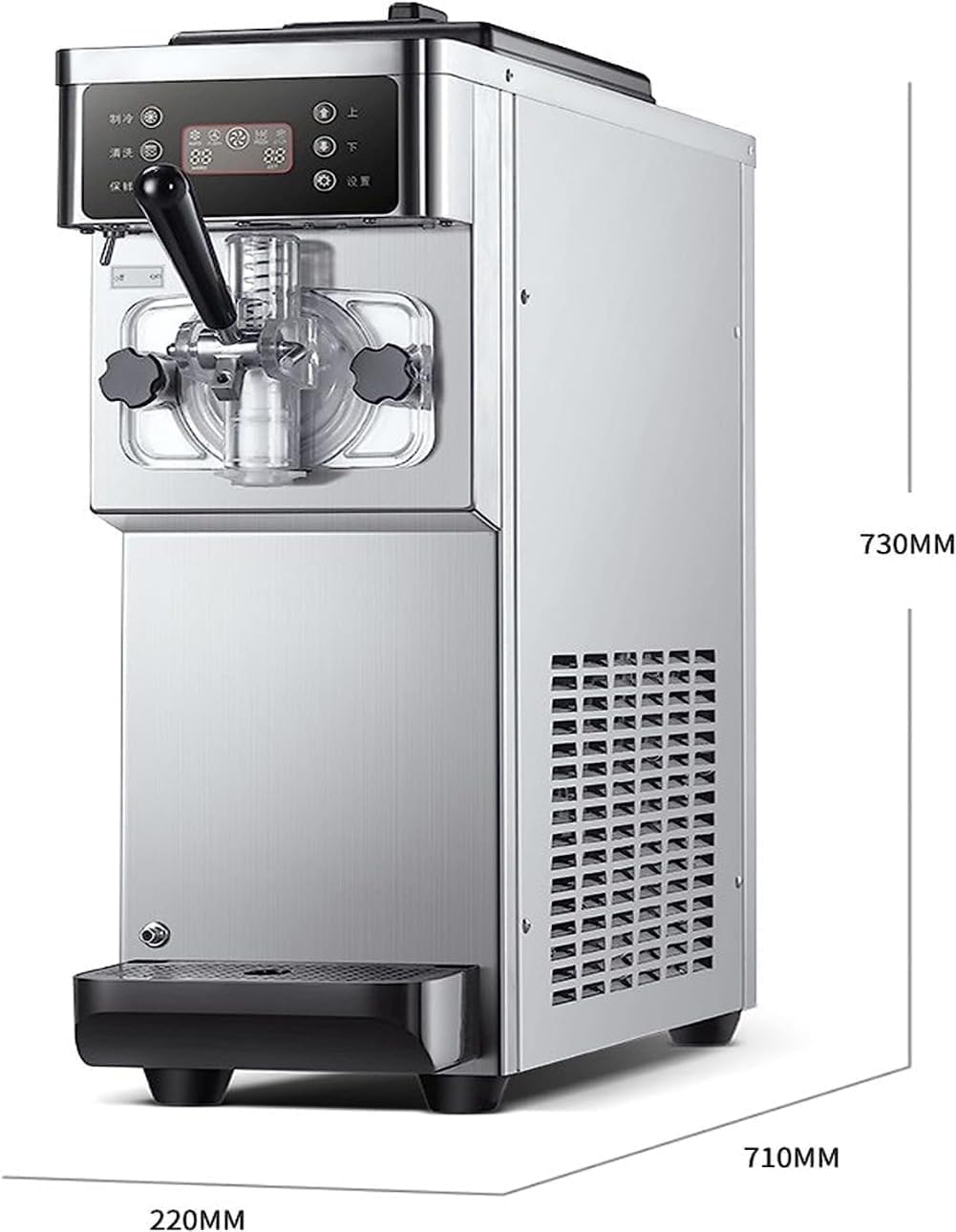 Amazon | mewfly ソフトクリームメーカー 12-16L/H 業務用 ステンレス