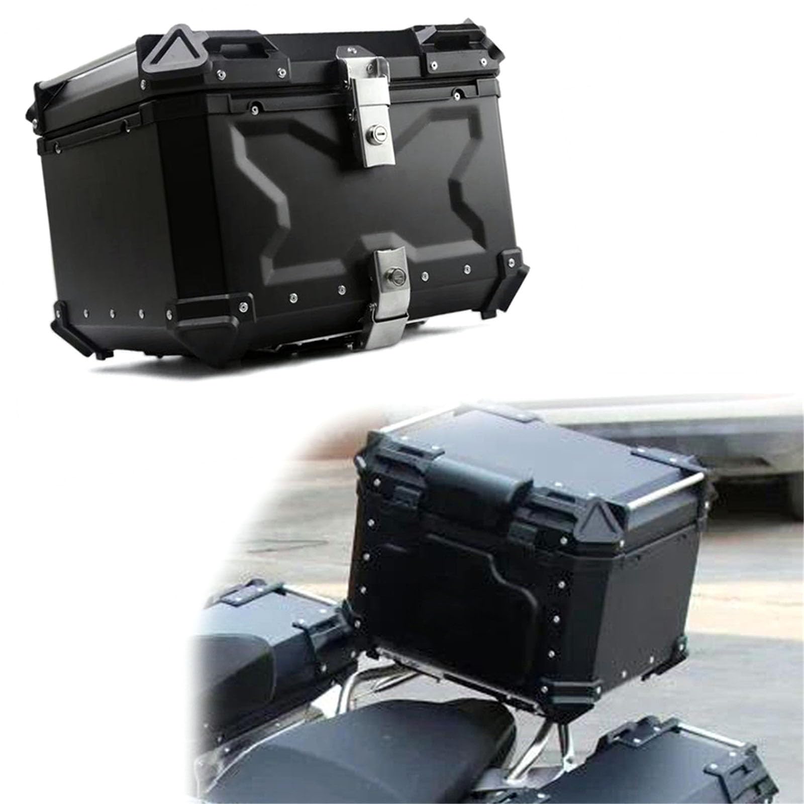 Top Case Aluminium Premium de Rangement Moto 45L Nero - 5