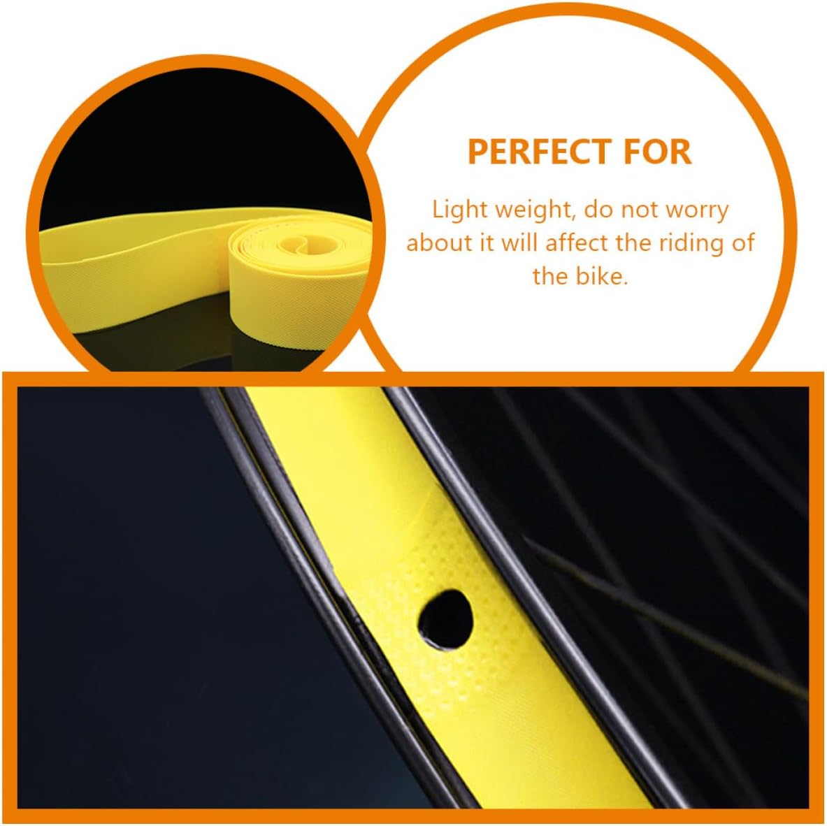 4rolls Cycling Rim Tape Tyre Inner Tube Protector Rim Strip for Bike Wheel