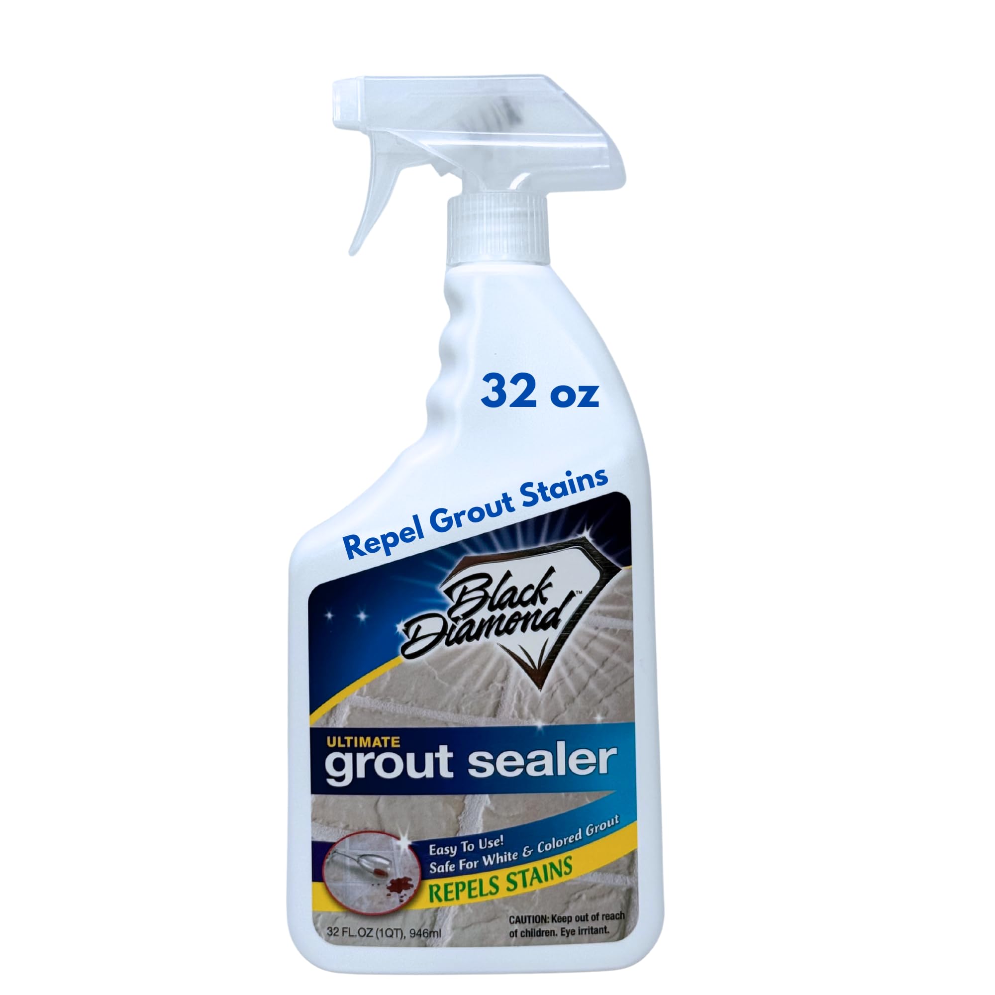 ULTIMATE GROUT SEALER – Professional Strength Tile, Stone & Grout Protection for Showers, Floors & Backsplashes | Easy-Clean, Stain & Moisture Repellent – Low Odor Contractor Grade (Quart)