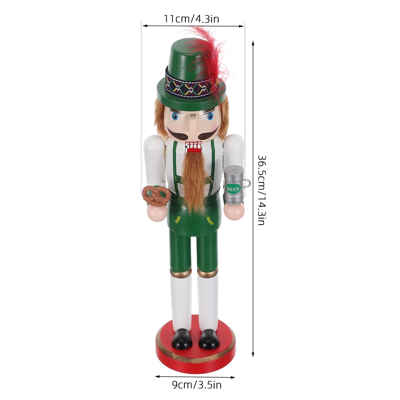 BETOOKY Cascanueces de Madera para Decoración de Mesa Diseño Artesanal Detallado Adecuado para Fiestas y Decoración de Bar en Casa