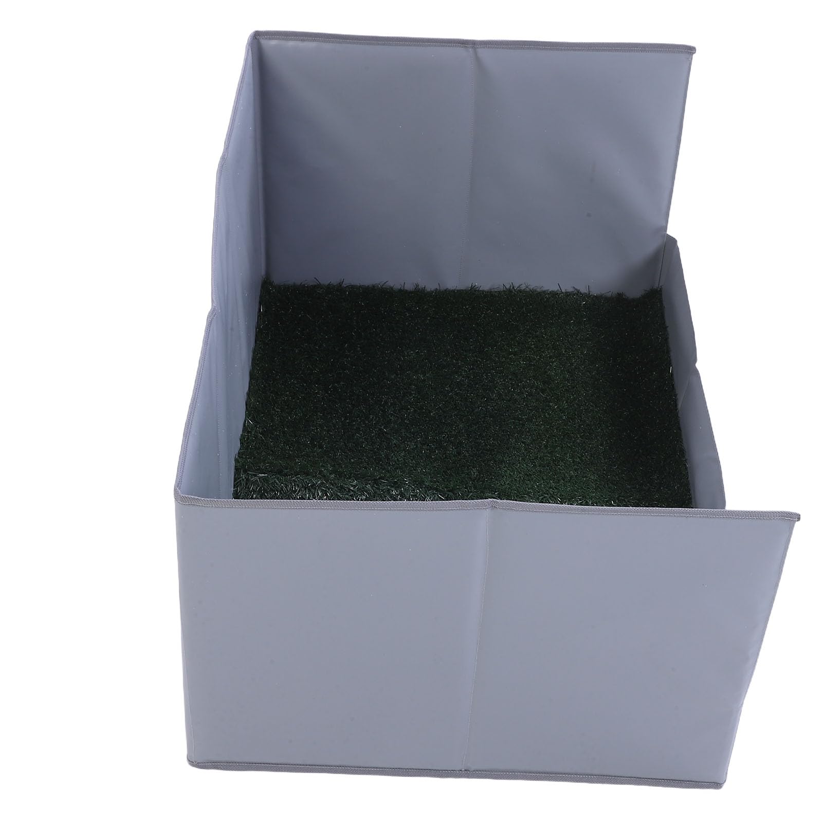 Lettiera Pieghevole per Cani con Erba Artificiale, Design Facile da Pulire per Comfort Interno Ed Esterno (S)