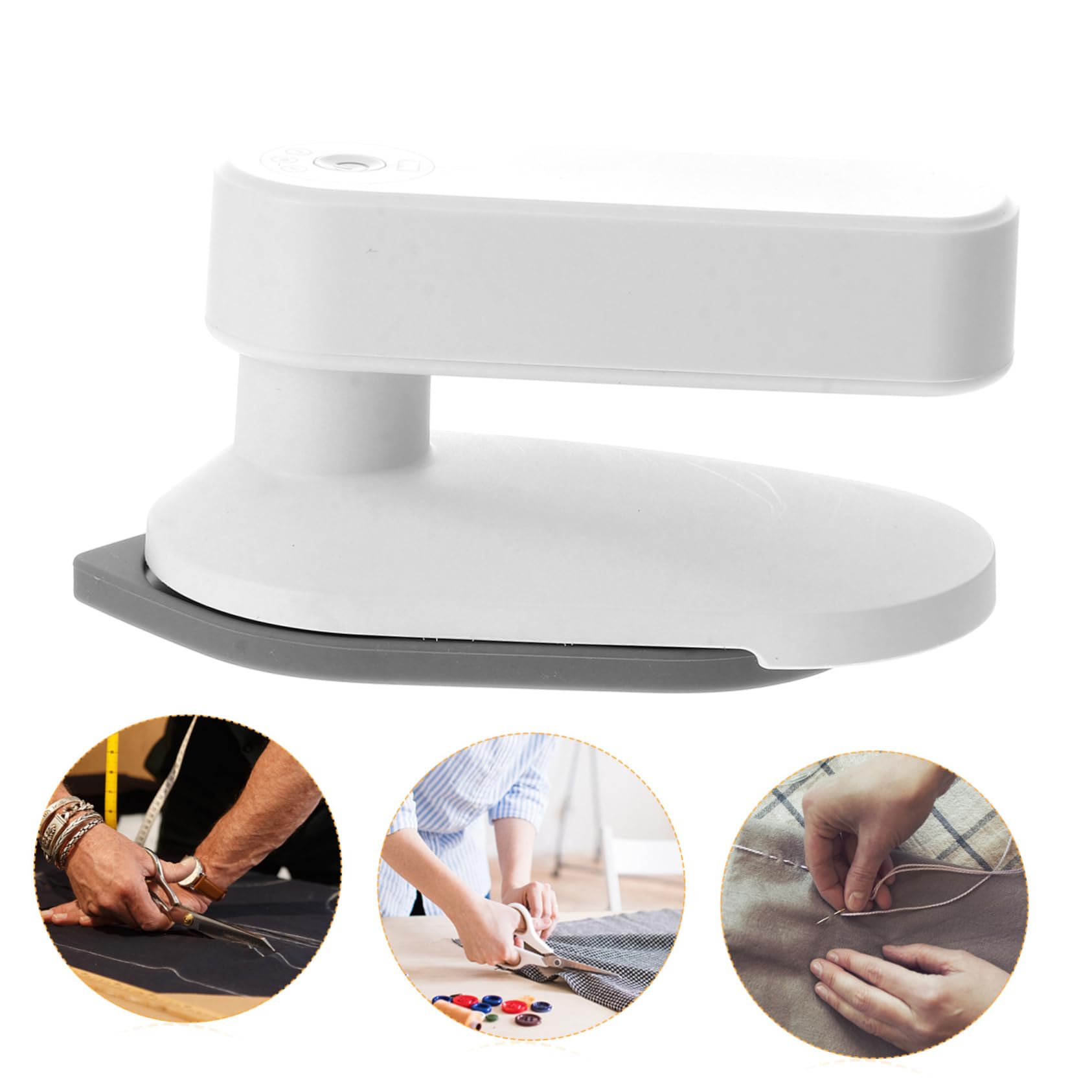 Alipis Iron Mini Handheld Flatiron Travel Iron Compact for Clothes Dry/wet Steam