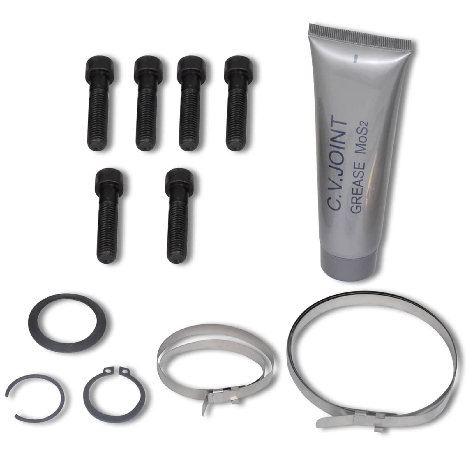 Set di alberi in metallo nero, set completo per cambio e trasmissione, asse e differenziale, ricambio per frizione e cardanico, riparazione auto e auto, accessori per officina