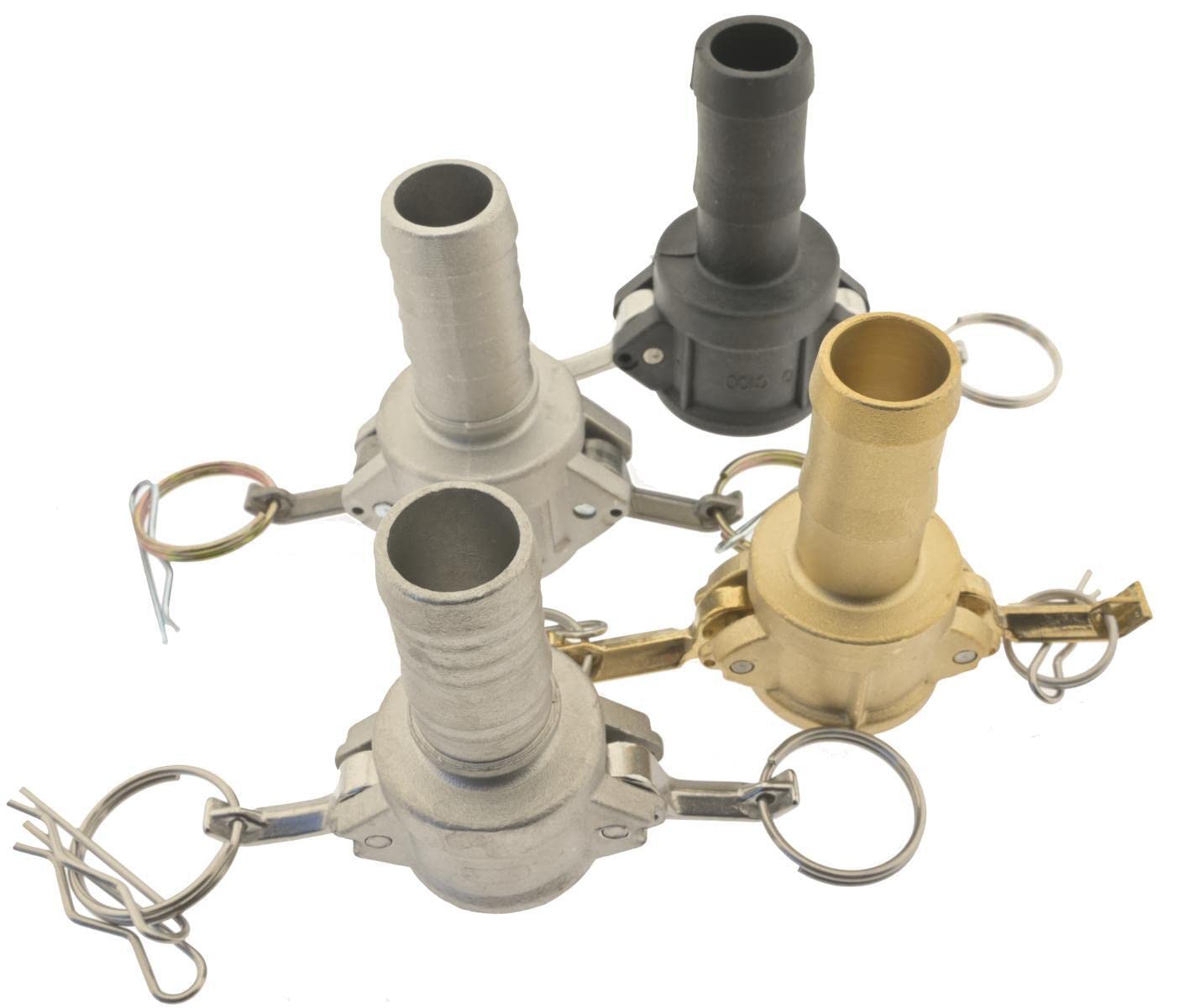 Kamlock Schnellkupplung 100mm Schlauch Ø innen, Edelstahl (1.4408) Hebelarmkupplung Typ C
