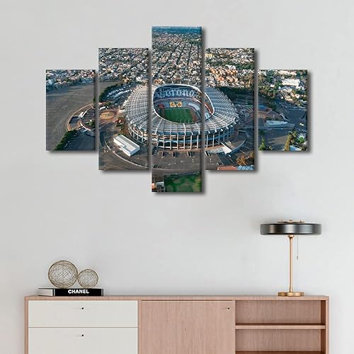 Vista 137 de TUMOVO 5 paneles de arte de pared de volcán en México, impresión sobre lienzo, paisajes naturales, cuadros para dormitorio, decoración del hogar