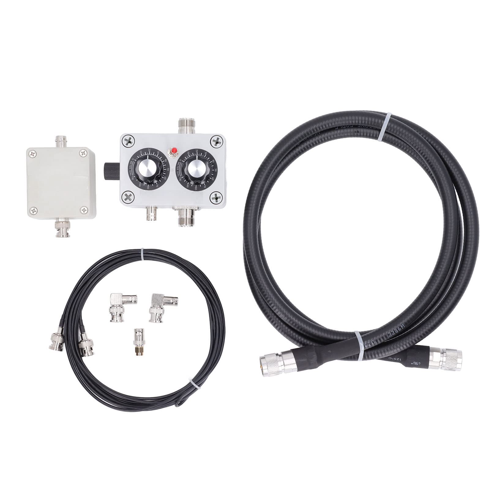 FTVOGUE Antena de Bucle Antena Receptora Ajustable de Dirección Portátil 5 a 30 MHz 76 a 108 MHz Bucle de QRP Antiinterferencias de Acero ABS para Uso en Interiores y Exteriores