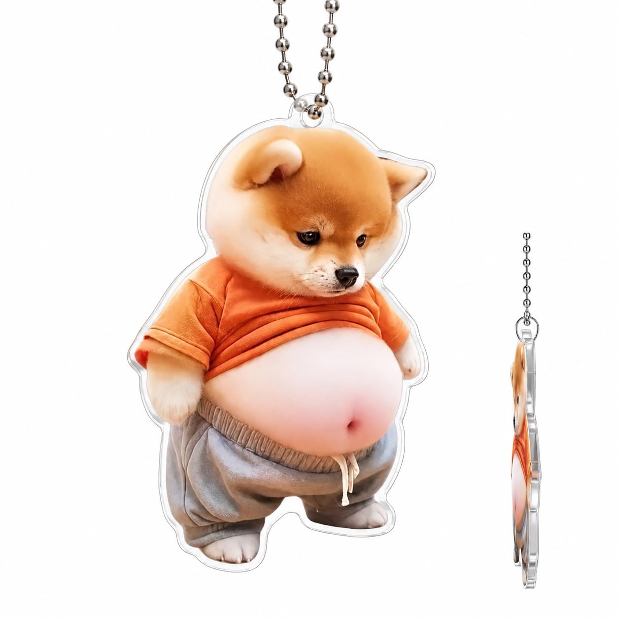 Amazon.co.jp: 犬 ぽっちゃり キーホルダー 2Dアクリル 柴犬 バッグ