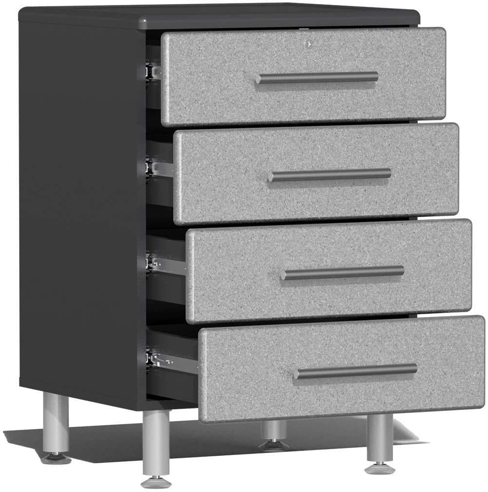 Ulti-Mate UG25082S 8-Piece Workstation Kit with Bamboo Worktops in Stardust Silver Metallic