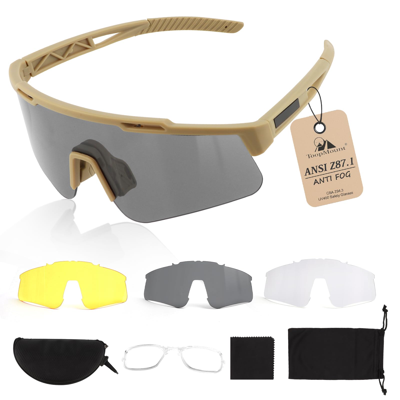 ToopMount Tactical Eyewear Anti Fog