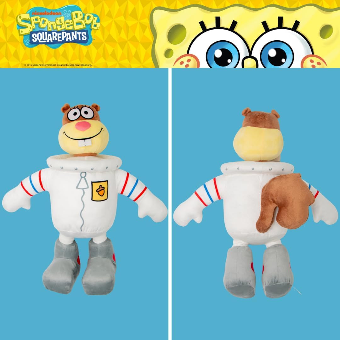 Spongebob Squarepants Sandy Cheeks Plush Cuddle Pillow, Super Soft & Cozy, (Officially Licensed Product) by Franco Collectibles