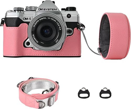 VOVMOEYA Protective Camera Case Kit for Olympus OM-5/OM-D E-M5 III Camera,OM Sys