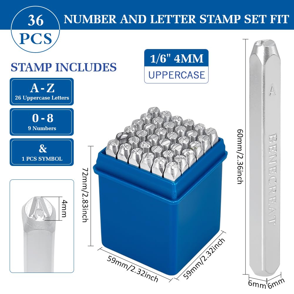 Sierletters en -cijfers stempel set - 3 mm - De Zilverwinkel Sierletters en -cijfers stempel set - 3 mm - De Zilverwinkel