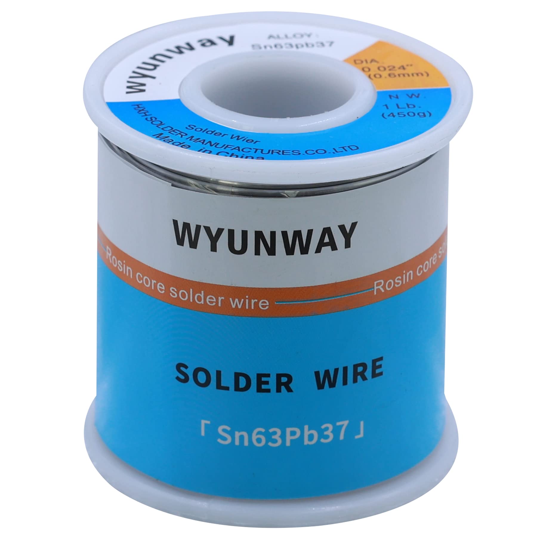 wyunway Solder Wire 63/37 Tin/Lead with Flux Rosin Core for