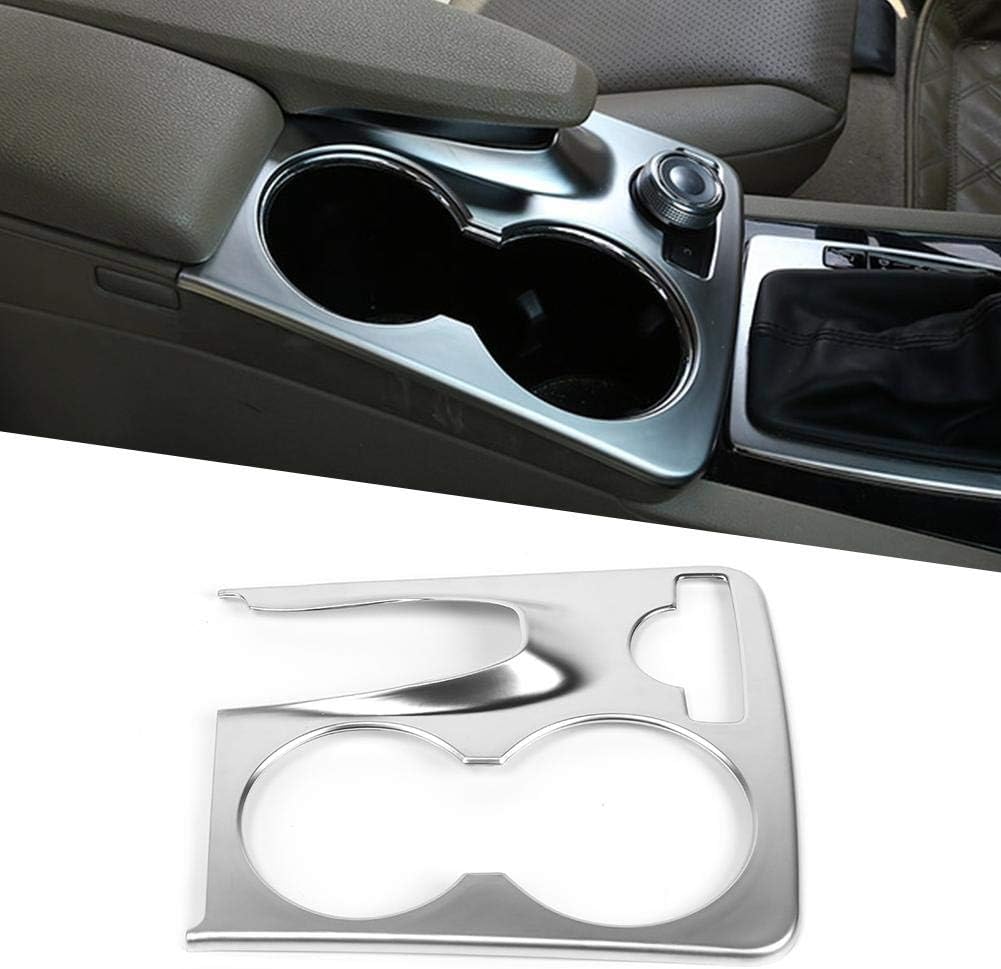 Cup Holder Trim for GLK-Class X204 2008-2015 -Plated Console Drink Holder Cover Interior Accessory Compatible with GLK350 GLK300