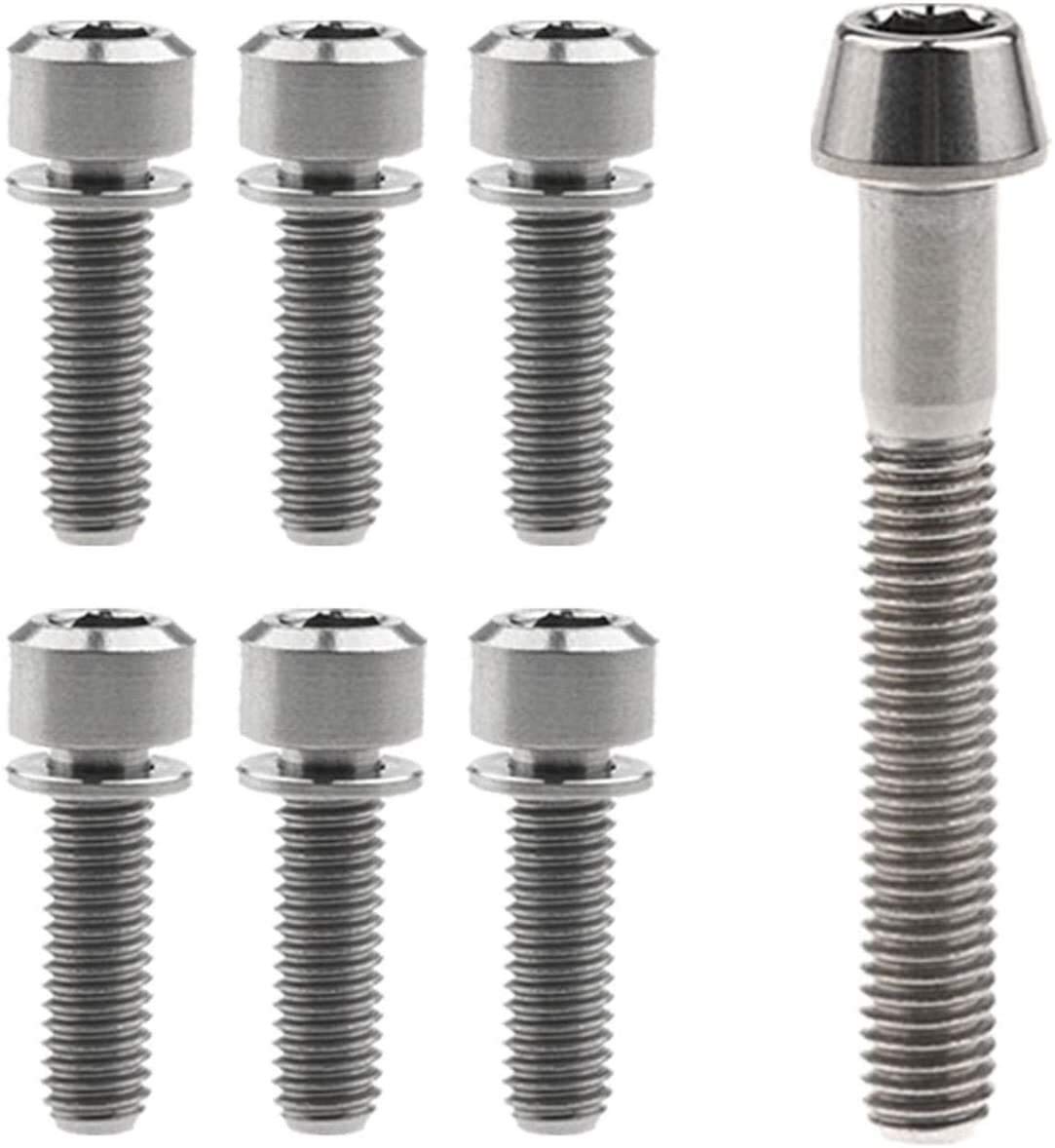 Pernos Bicicleta Garantía Tornillos De Titanio M6 En Varios Colores - Oro, Azul, Púrpura, Plata, Con Garantía De Por Vida Tornillos Ligeros Garantía Vida