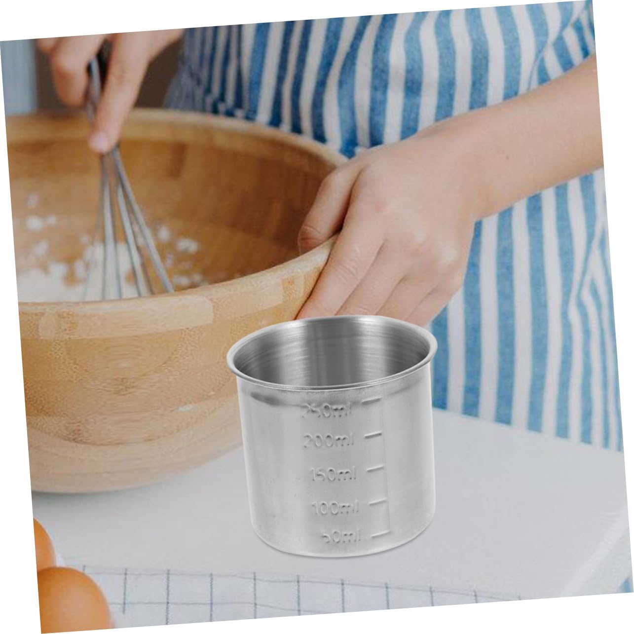 IMIKEYA Lot De 4 Tasses À Mesurer Précises Et Robustes En Acier Inoxydable Pour La Pâtisserie Et L'usage Domestique 3 Pièces X 4