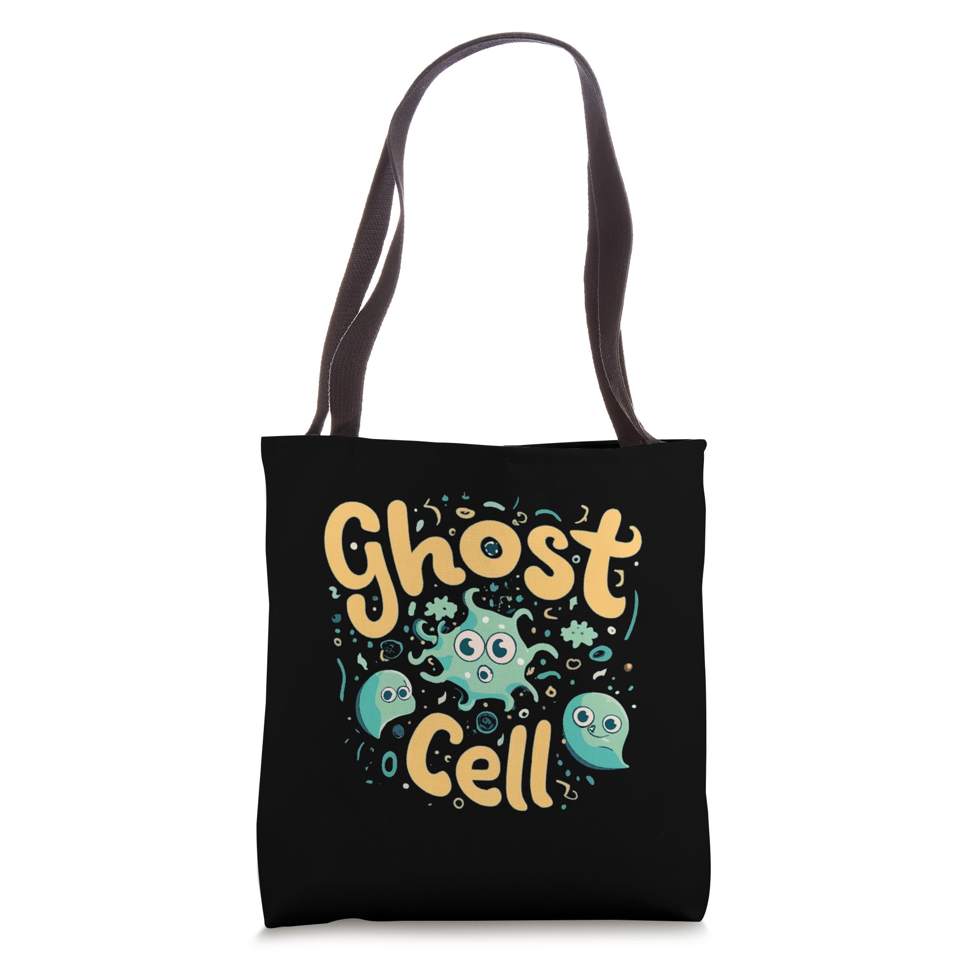 Ghost Cell Biology Funny Science Halloween Graphic Tote Bag