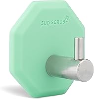 Vista 12 de Sud Scrub® Gancho de ducha antimicrobiano, ganchos autoadhesivos para pared de ducha, ganchos de pared extraíbles resistentes, ganchos para colgar