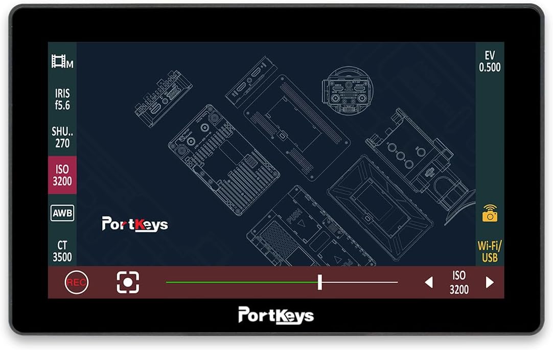 Portkeys LH5P II 5." Full HD Touchscreen Monitor for Select Canon C Series Cameras, Supports 4K HDMI