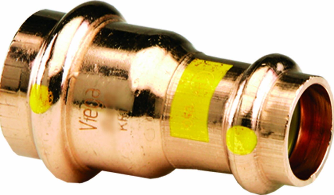 Viega 23298 ProPress G Copper Reducer with 1-1/2-Inch by 1-1/4-Inch P x P, 50-Pack