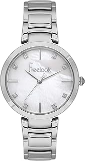 فري لوك ساعة بسوار من الستانلس ستيل للنساء جولي - FL.1.10383-1 تناظري بمينا فضة