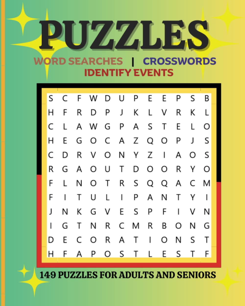 Puzzles: Word Search, Crossword and Bible Events: Exciting, Enjoyable, Inspiring and Relaxing Activity Book