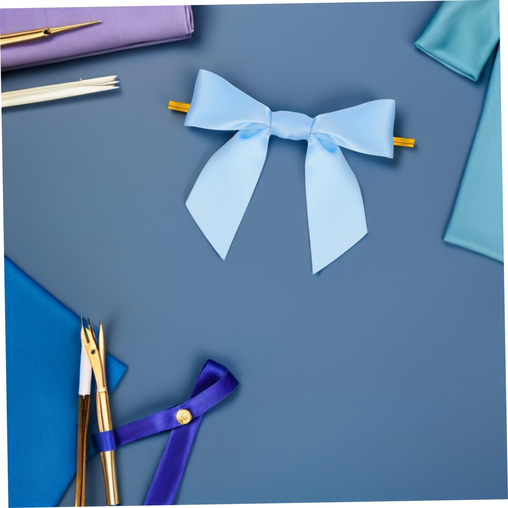 100 Piezas Lazos Decorativos con Cierre para Envoltura de Regalos Lazos para Manualidades Bolsas de Regalo y Fiestas para Bodas y Celebraciones
