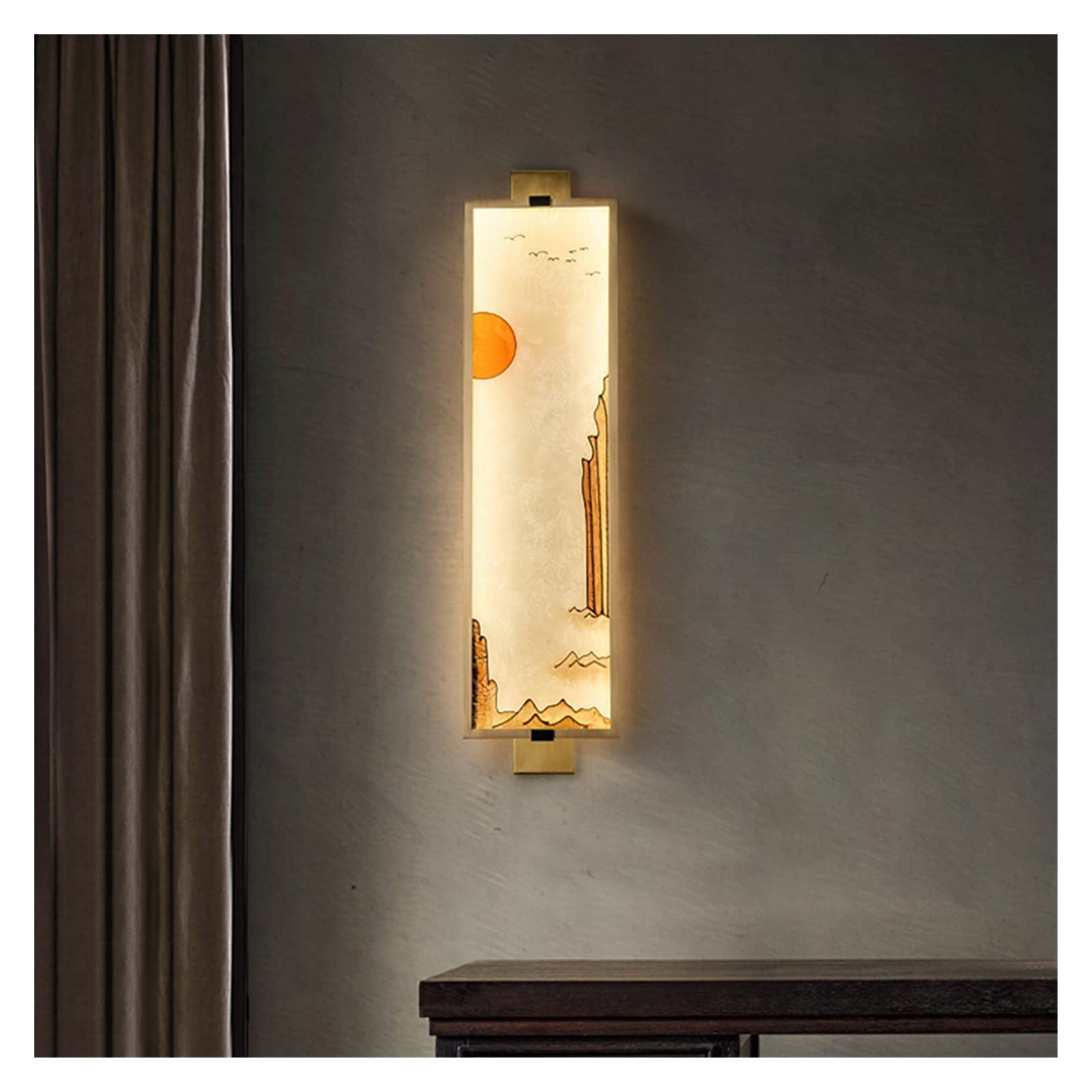ZTCHSENZT Wall Sconces, Modern LED Wall Lamp Bedroom Bedside Home Interior Classical Decoration Lights Corridor Sconce Background Lantern Fixtures,B-cool White-L20CM H80CM