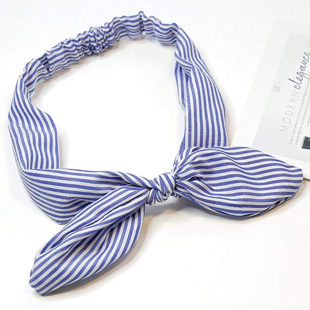 Elastisches Stirnband 'Tropical Palm Leaf' – Haarband Zum Verdrehen, In Marineblau, Für Yoga & Alltag