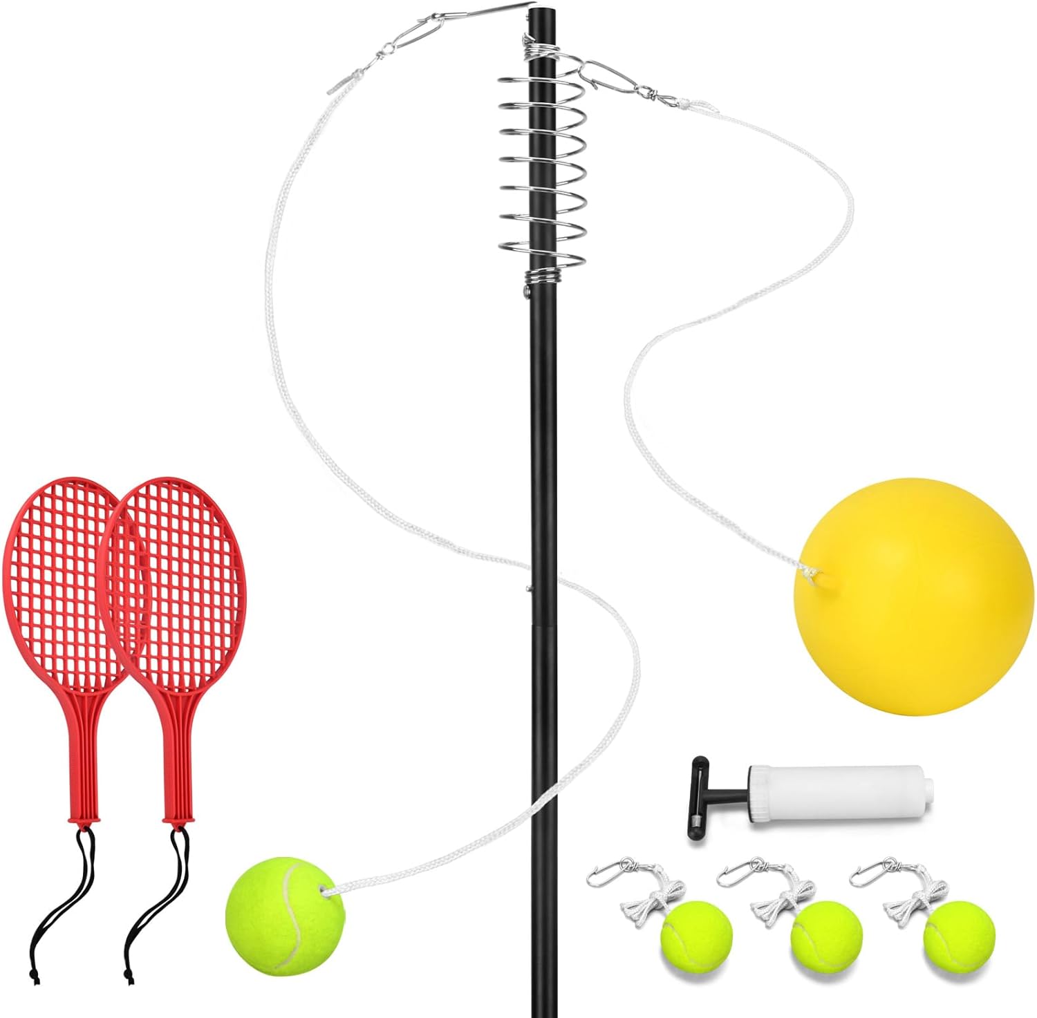 Furypiont Tetherball Tennis Set with Pole，Ball, Rope and