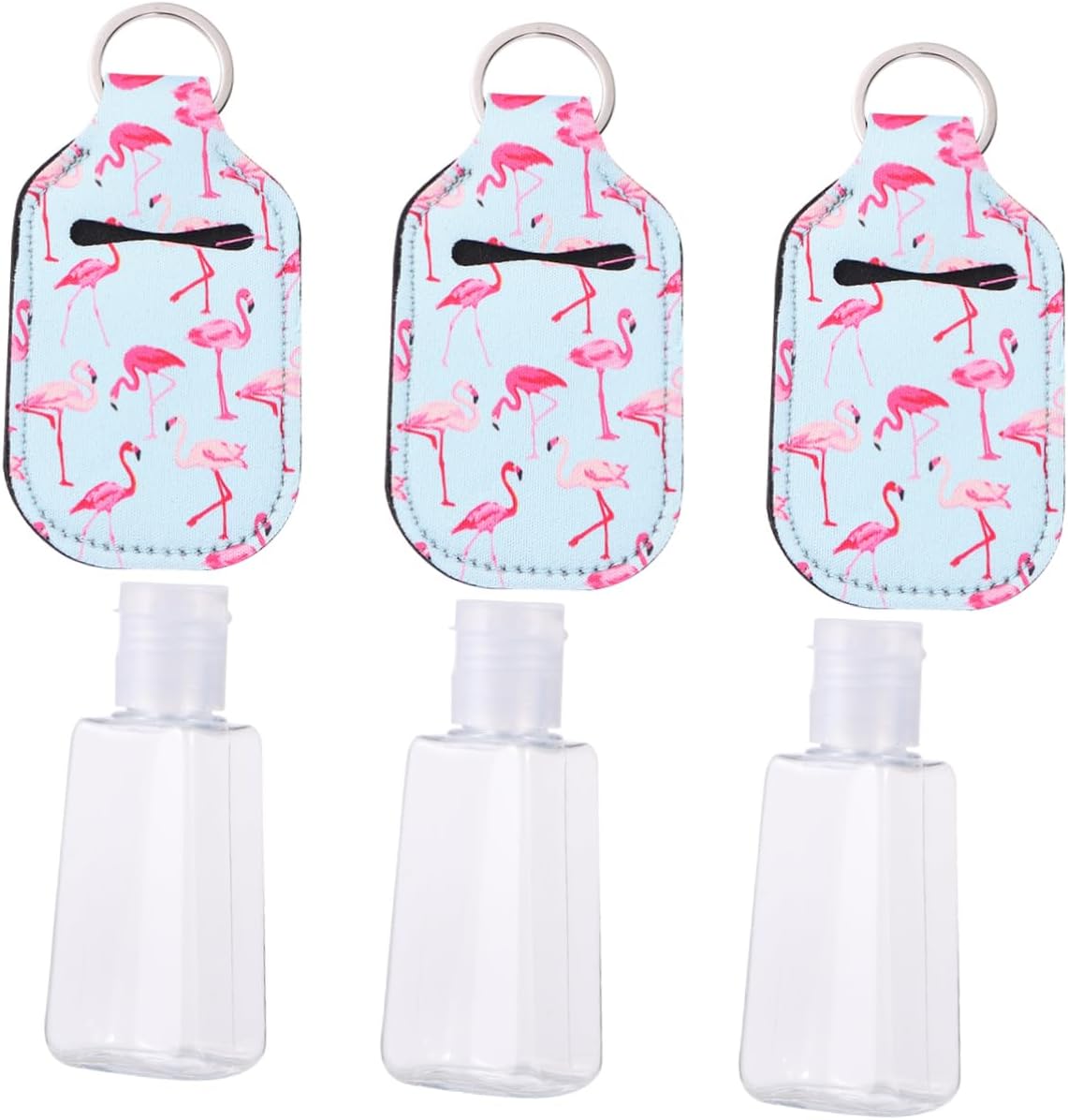 Portable Refillable 30ml Perfume and Hand Sanitiser Bottle Set with Protective Covers, 6pcs Travel Size Empty Spray Containers for Personal Care and On-the-go Use
