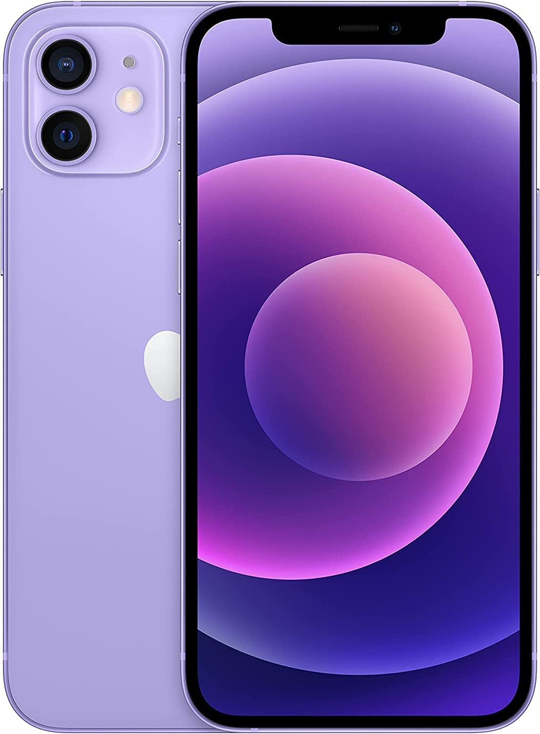 Apple iPhone 12, 128GB, Purple – Unlocked (Renewed Premium)