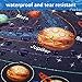 Educational Learning Posters for Kids and Toddlers Solar System Poster, World Map, USA Map, Human Body for Preschool Nursery Homeschool Preschool Kindergarten Classroom Decorations (Null)