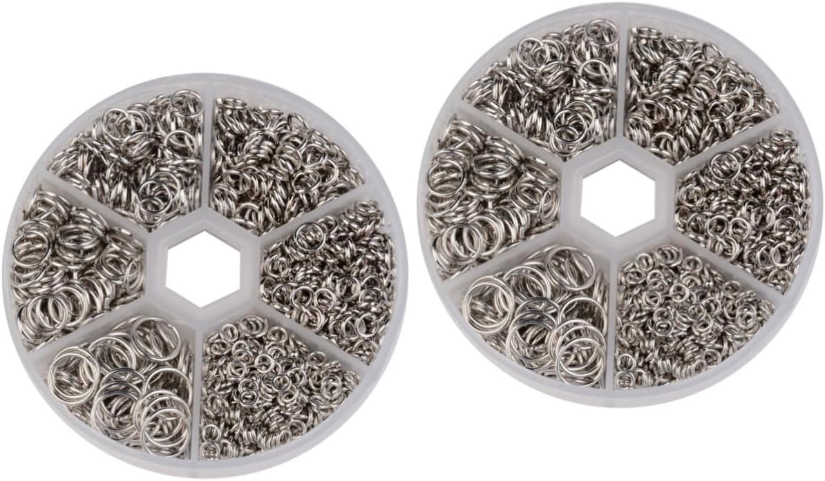 STOBOK 2sets Jewelry Making Accessories Open Jump Rings DIY Open Jump Ring Jewelry Kit Clasp