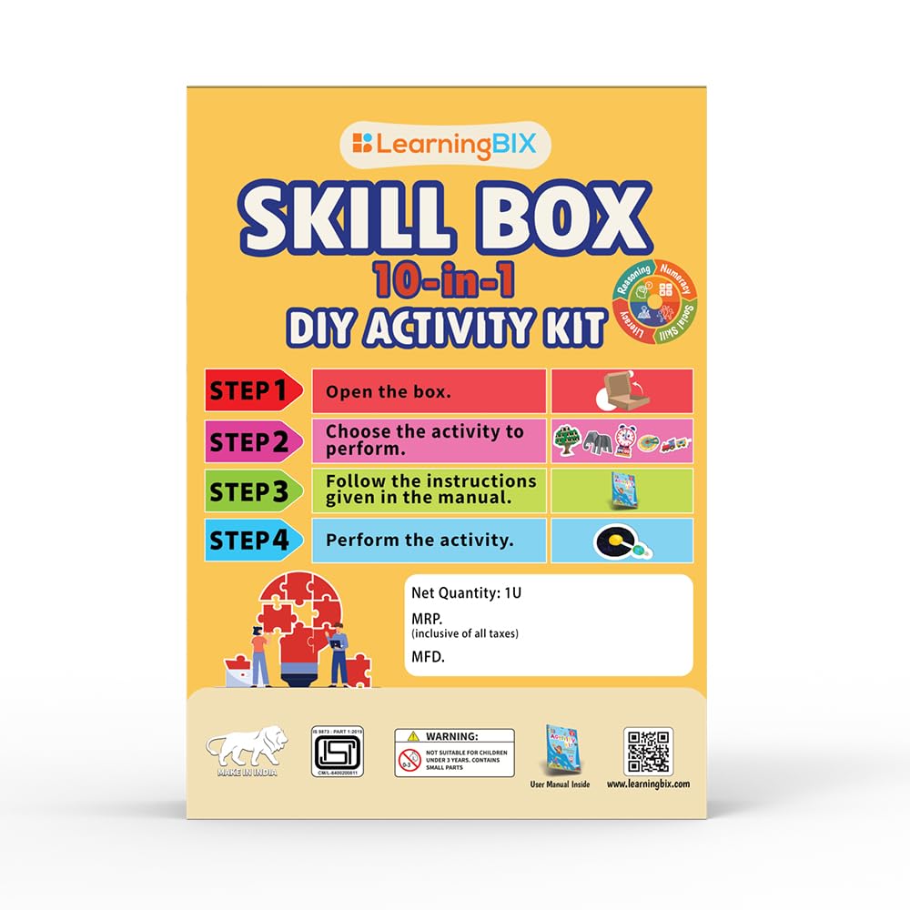 Buy LearningBIX Skill Box 10-in-1 Activity Kit for Kids | DIY STEM