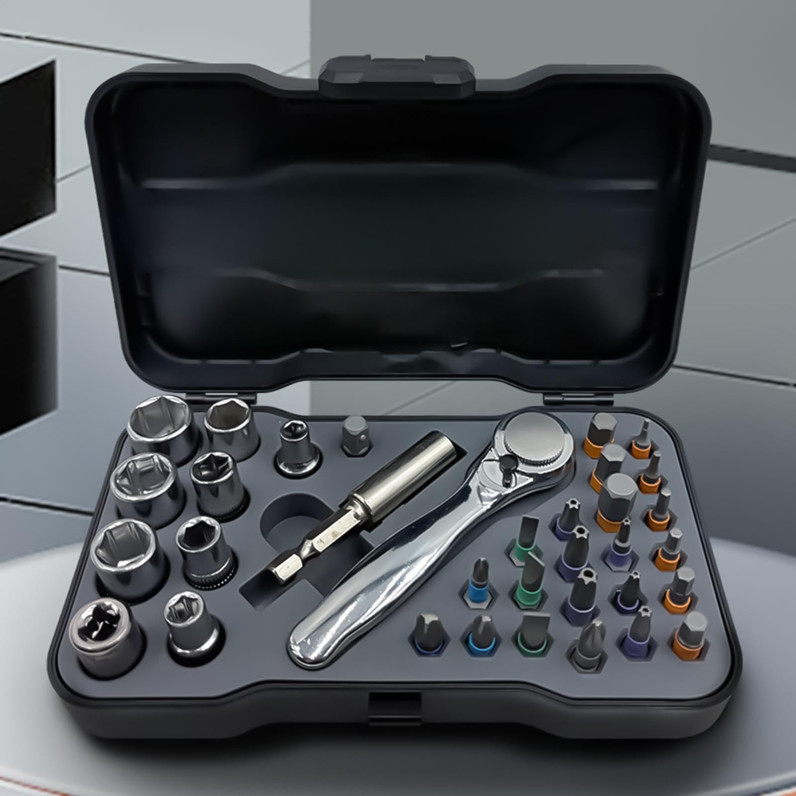 Set di cacciaviti a cricchetto 34 in 1 Set Universale Portatile