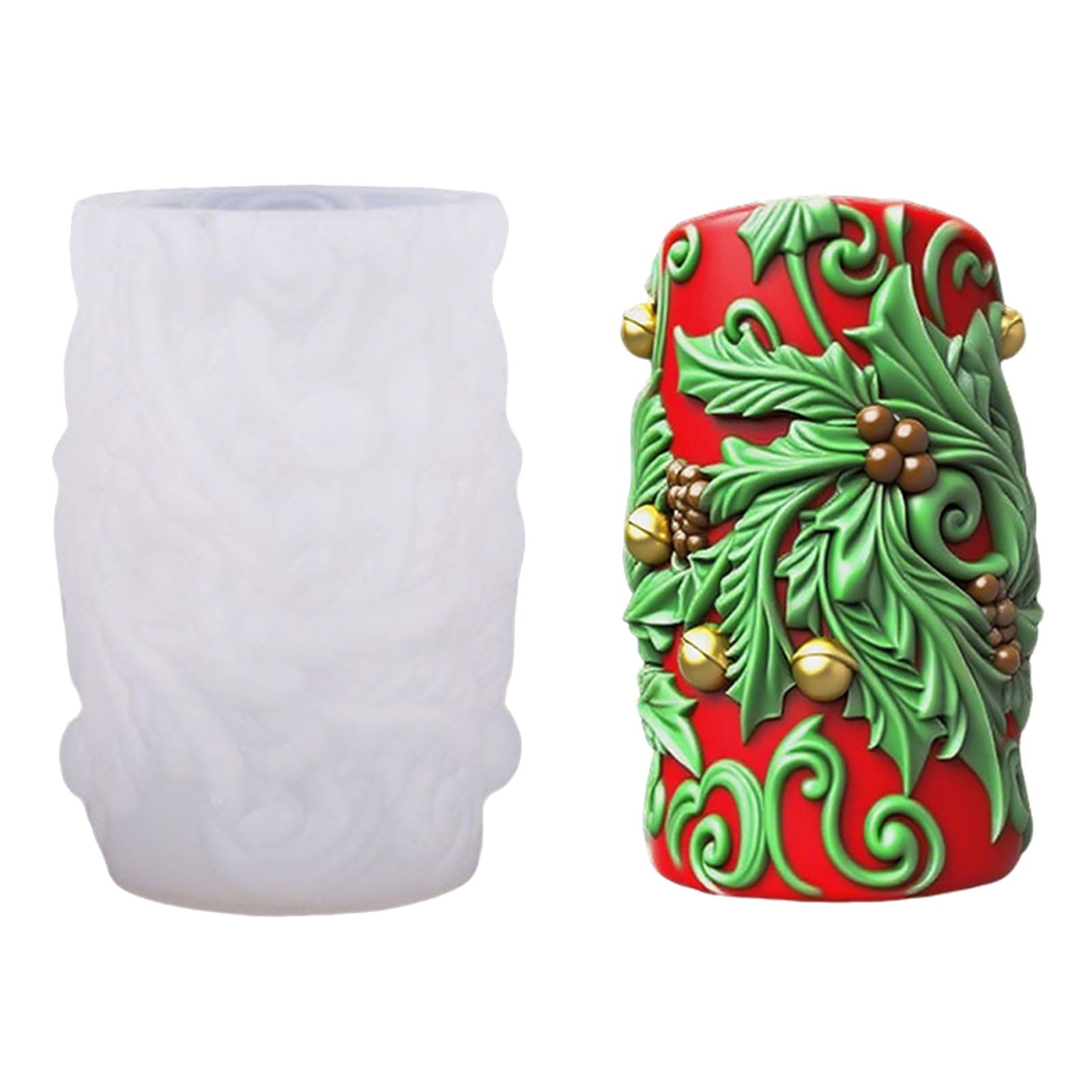 Nucelit Cylinder Silicone Multipurpose Silicone Mold for Soap Chocolate Baking Tool Flower Mold