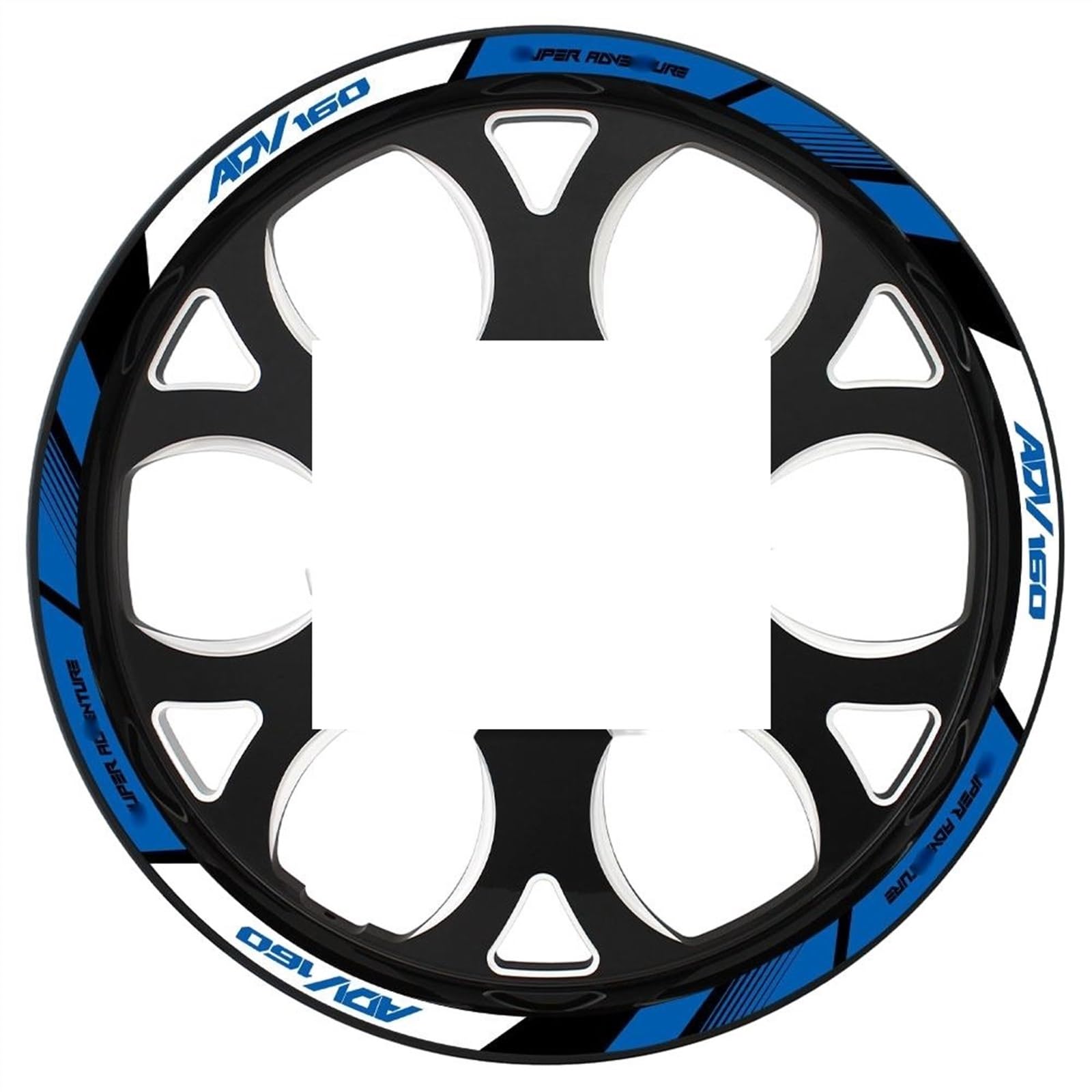 Applique Reflective Motorcycle Wheel Sticker Hub Decals Rim Stripe Tape for ADV160 Adv 160 ADV160(A3)